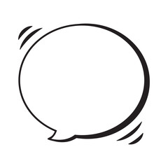 Fototapeta premium empty comic speech bubbles, Hand drawn retro cartoon. Pop art style.