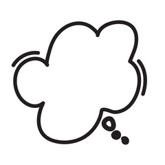 empty comic speech bubbles,  Hand drawn retro cartoon. Pop art style.