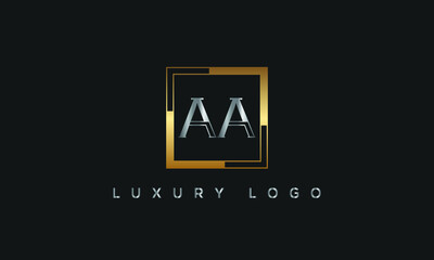 AA, AA, A, A Abstract Letters Logo Monogram