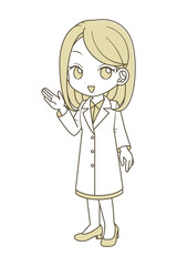 Woman holding out her hand