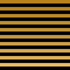 Gold black stripes seamless pattern.  Vector illustration.