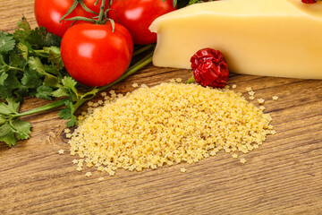 Raw Italian pasta - Stelline for cooking