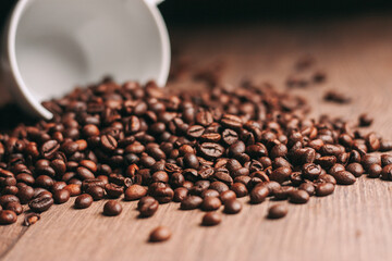 coffee beans freshly brewed beverage photograph of the object