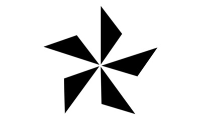 五つ鱗車,いつつうろこくるま,鱗,三角,伝統,家紋,紋,ピラミッド,アイコン,シンボル,アイコン,ロゴ,鱗紋,風車,矢車