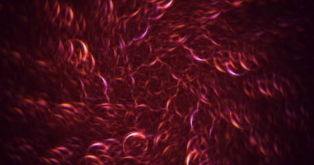 3D rendering abstract multicolor fractal light background