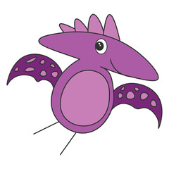 Dinosaur pterodactyl cartoon
