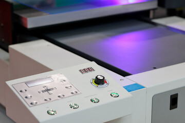 control panel of UV flatbed printing machine