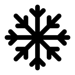 snowflake for weather icon lineal