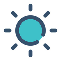 sun for weather icon lineal