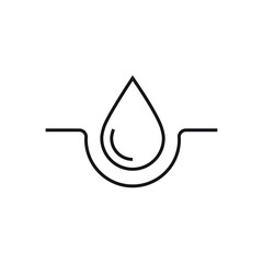 Moisture icon, pictogram of moisturizing cream design vector illustration