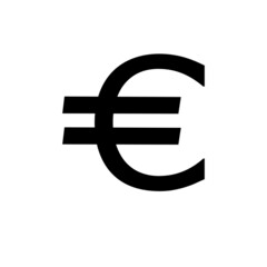 Euro icon. Euro currency vector.