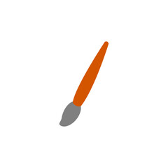 Painting brush flat vector icon.