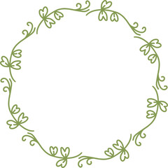 Leaves Circular Frame