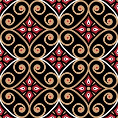 seamless batik pattern