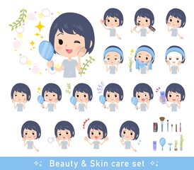 美容に関する無課金アバター女性のセット