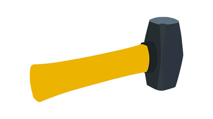 Sledge hammer, hammer, tool, hammer vector, Sledge hammer isolated on white background