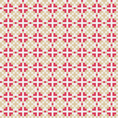 Abstract Cross Pattern generative computational art illustration
