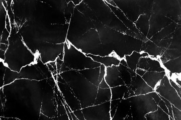 Dark black marble background with white vien hamper seamless patterns