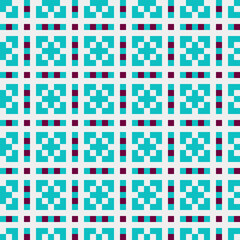 Abstract Cross Pattern generative computational art illustration