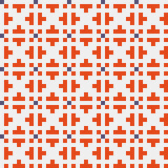 Abstract Cross Pattern generative computational art illustration