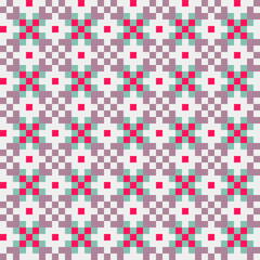 Abstract Cross Pattern generative computational art illustration