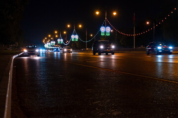 Obraz premium night traffic