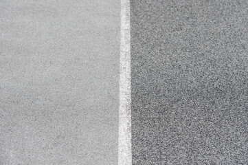 Fototapeta premium New grey urban court with white line. Horizontal sport poster, greeting cards, headers, website and app