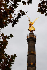 Fototapeta na wymiar Victory Column of Berlin, Germany