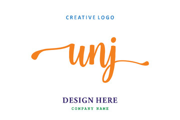 UNJ lettering logo is simple, easy to understand and authoritative
