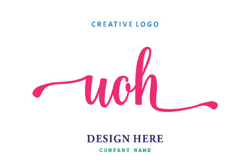 UOH lettering logo is simple, easy to understand and authoritative