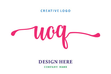 UOQ lettering logo is simple, easy to understand and authoritative