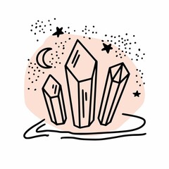 Crystal illustration