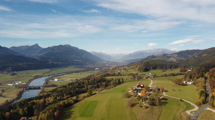 Blick ins Drautal Österreich