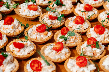 Catering in the outdoor summer park