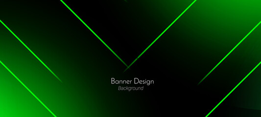 Abstract geometric green transparent gradient lines illustration pattern background