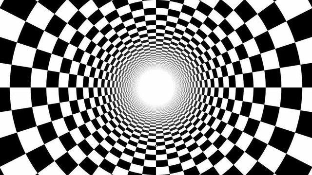 Expanding checkered circles (4K 3840x2160 30fps).