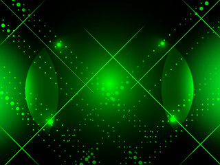 Fototapeta premium Abstract geometric green stylish technology design illustration pattern background