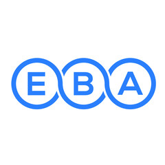 EBA letter logo design on white background. EBA creative initials letter logo concept. EBA letter design. 
