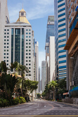 Fototapeta na wymiar Downtown Building Architecture in Singapore