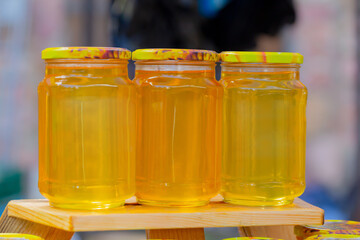 The freshest honey in jars