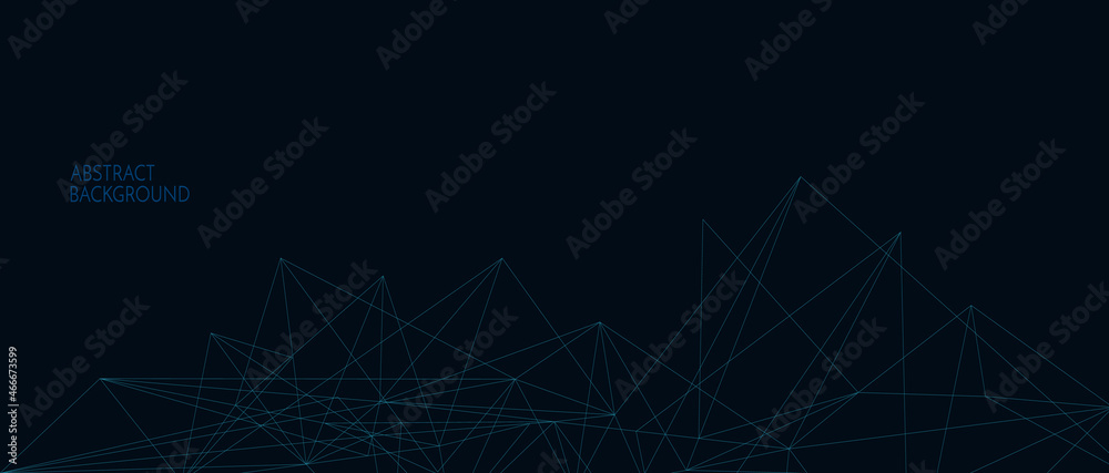 Poster connection background. network concept with dots and lines. vector illustration