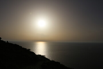 Calm sunset over the sea