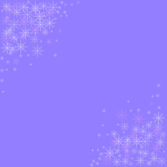 vector banner with snowflakes. flat background image with flying white snowflakes