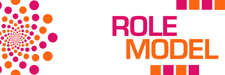 Role Model Pink Orange Dots Horizontal
