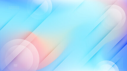 Trendy gradient background with dynamic shapes composition.
