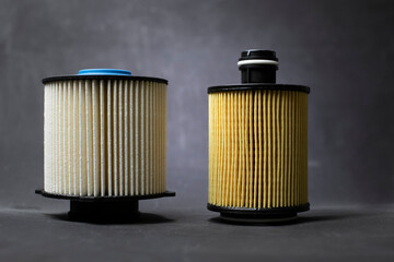 car filters spare parts for cars - obrazy, fototapety, plakaty