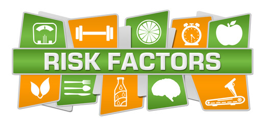 Risk Factors Health Symbols Green Orange Symbols Top Bottom 