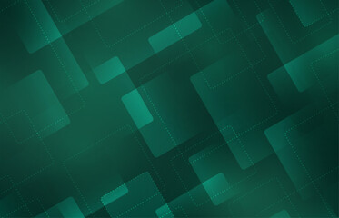 Abstract gradient green template design of futuristic template with sqaure overlapping artwork. Cover style for copy space of text background. illustration vector