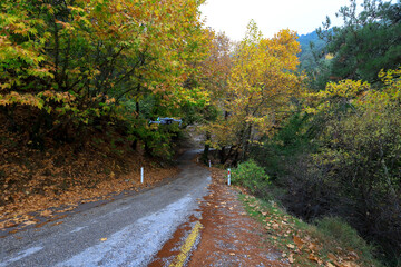 Izmir - Turkey - October 01, 2021 : A Turkish photographer tests the new drone DJI Air 2S and takes pictures while flying.