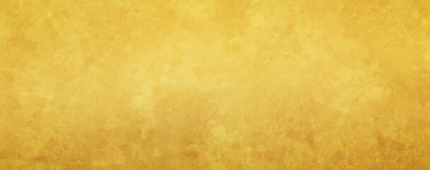 Obraz na płótnie Canvas gold not shiny metal texture background. Panorama gold concrete cement texture